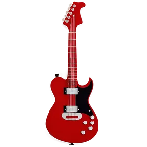 Red Guitar Icon Png 06132024 PNG image