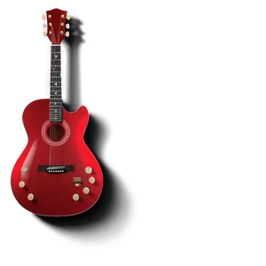 Red Guitar In Spotlight Png Esr PNG image