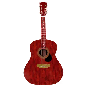 Red Guitar Silhouette Png Qvn55 PNG image