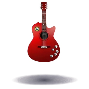 Red Guitar Vector Png Ykj PNG image