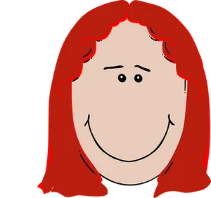 Red Haired Cartoon Face
