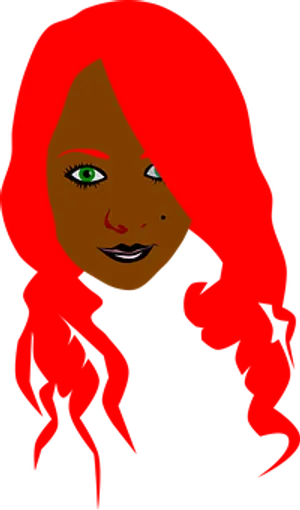 Red Haired Cartoon Woman