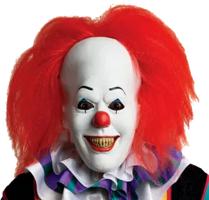 Red Haired Clown Portrait PNG image