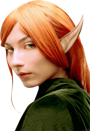 Red Haired Elf Portrait