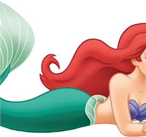 Red Haired Mermaid Clipart PNG