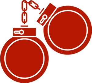 Red Handcuffs Icon PNG image