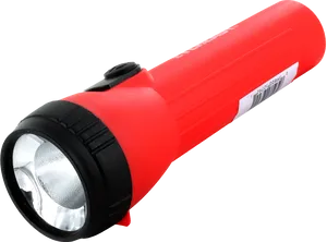 Red Handheld Flashlight