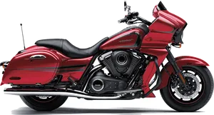 Red Harley Davidson Motorcycle