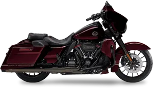 Red Harley Davidson Motorcycle PNG image