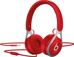 Red Headphones Beats Product Image PNG image