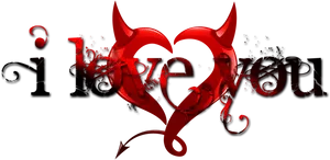 Red Heart Artistic Love Graphic PNG image