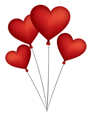 Red Heart Balloons