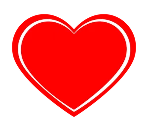 Red Heart Black Background