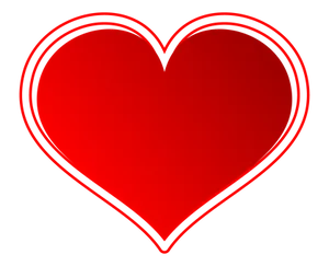 Red Heart Black Background