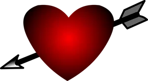 Red Heart Black Background
