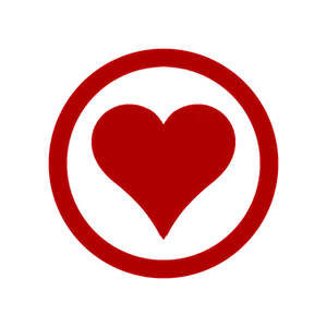 Red Heart Black Background