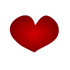 Red Heart Black Background PNG image