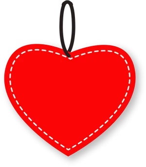 Red Heart Decoration Graphic PNG image