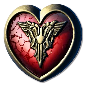 Red Heart Emblem Png 05252024 PNG image