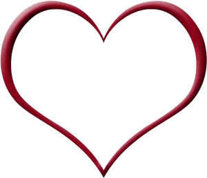 Red Heart Frame Transparent Background PNG image