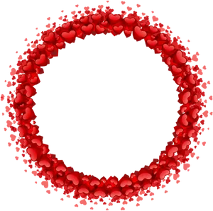 Red Heart Frameon Gray Background.png PNG