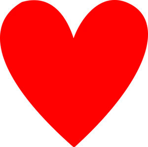 Red Heart Graphic PNG image