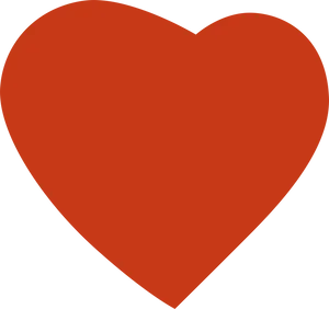 Red Heart Icon Dark Background PNG