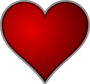 Red Heart Iconon Black Background