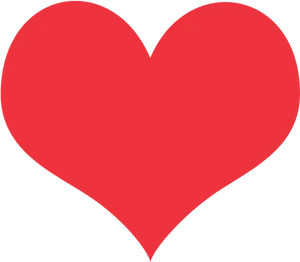 Red Heart Iconon Blue Background PNG