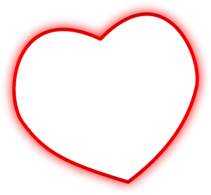 Red Heart Outline Frame.png PNG image