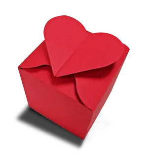 Red Heart Paper Art