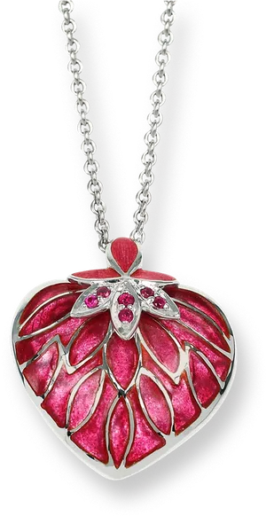 Red Heart Pendant Necklace