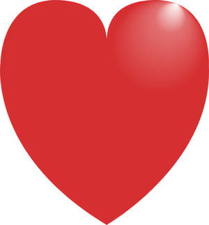 Red Heart Shaped Graphic