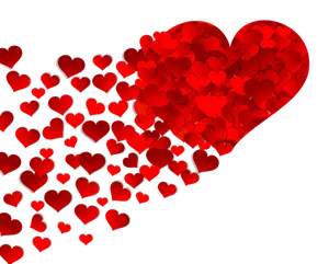 Red Hearts Cascade