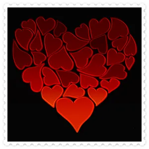 Red Hearts Collage