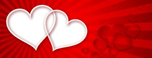 Red Hearts Love Background