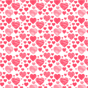 Red Hearts Pattern Background PNG image