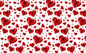 Red Hearts Pattern Texture