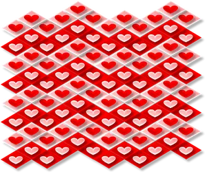 Red Hearts Pattern