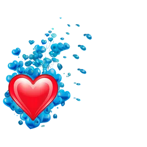 Red Hearts Underwater Scene Png 29 PNG image