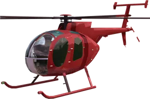 Red Helicopter Isolatedon Black Background PNG image