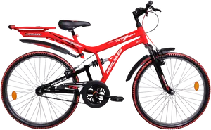Red Hercules M T B Bicycle PNG image