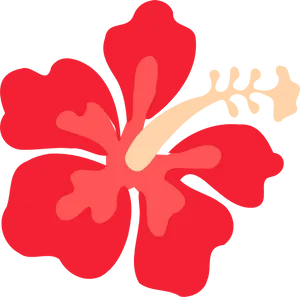 Red Hibiscus Graphic PNG image