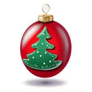 Red Holiday Decor Ornament PNG Qxp45