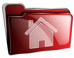 Red Home Folder Icon