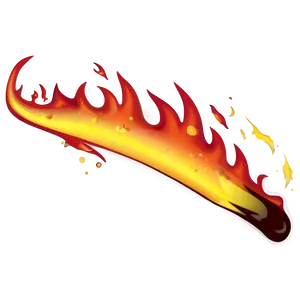 Red Hot Fire Border PNG Fep PNG