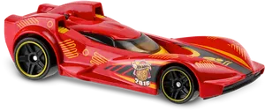 Red Hot Wheels Race Car2016