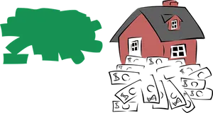 Red Houseand Green Tree