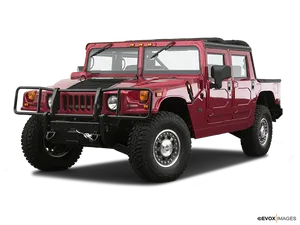 Red Hummer H1 Offroad Vehicle PNG image