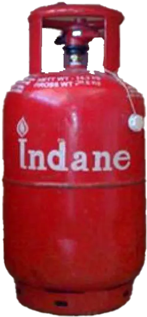 Red Indane Gas Cylinder PNG image